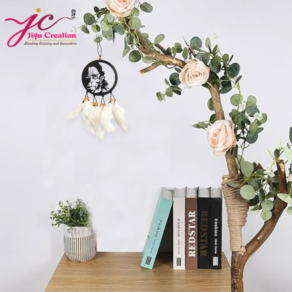 car hanging ornament white feather